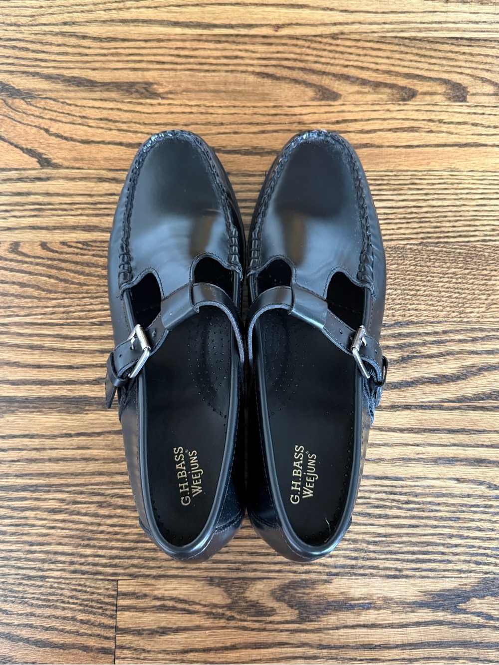G.H. Bass Mary Jane Weejuns Black Leather Loafers Women’s 10 - Picture 4 of 7